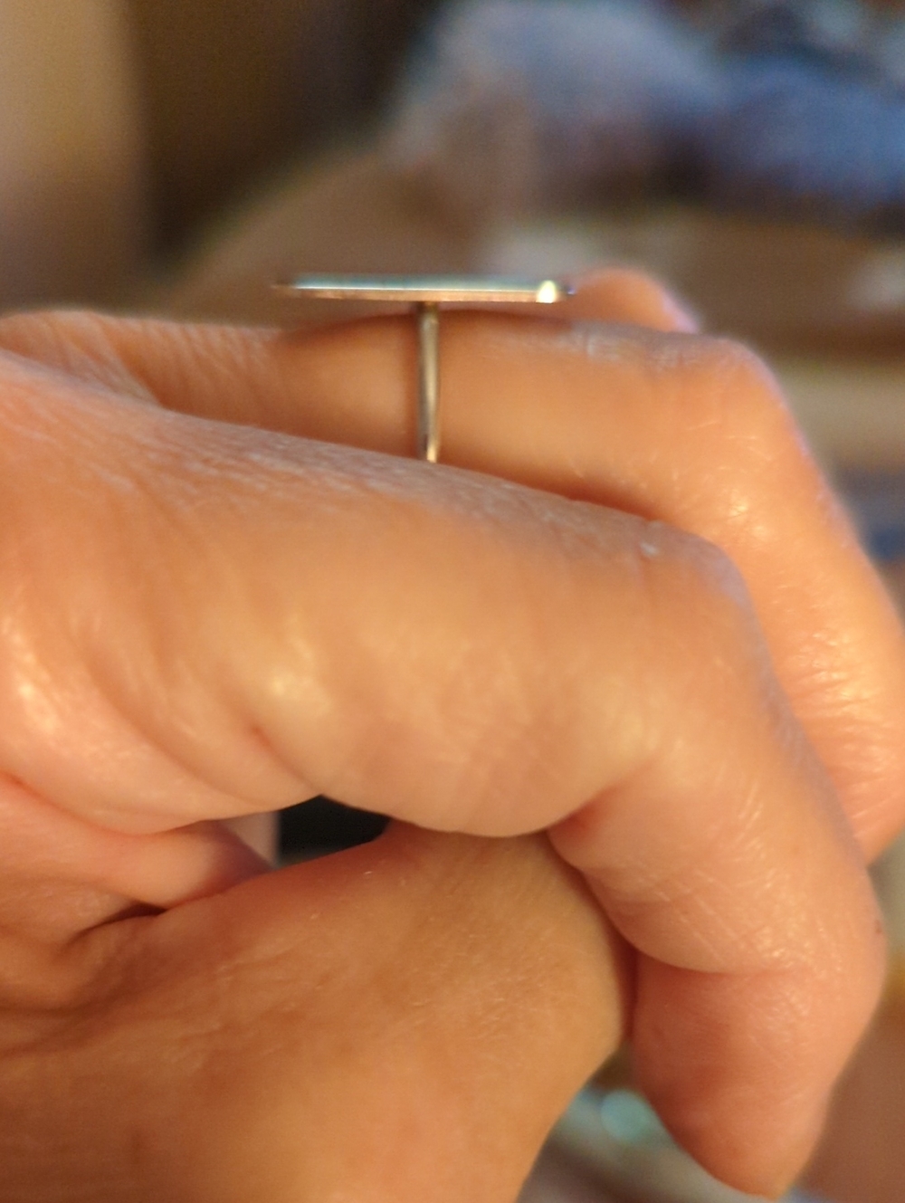 Silver Rectangular Smart Ring Accessory - Unbranded - Picture 2 of 3